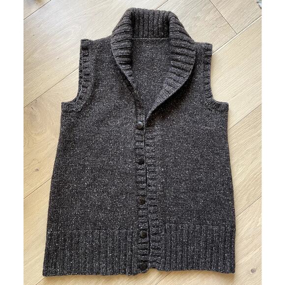 Vintage Wool Sweater Vest brown Size Small - Picture 1 of 7